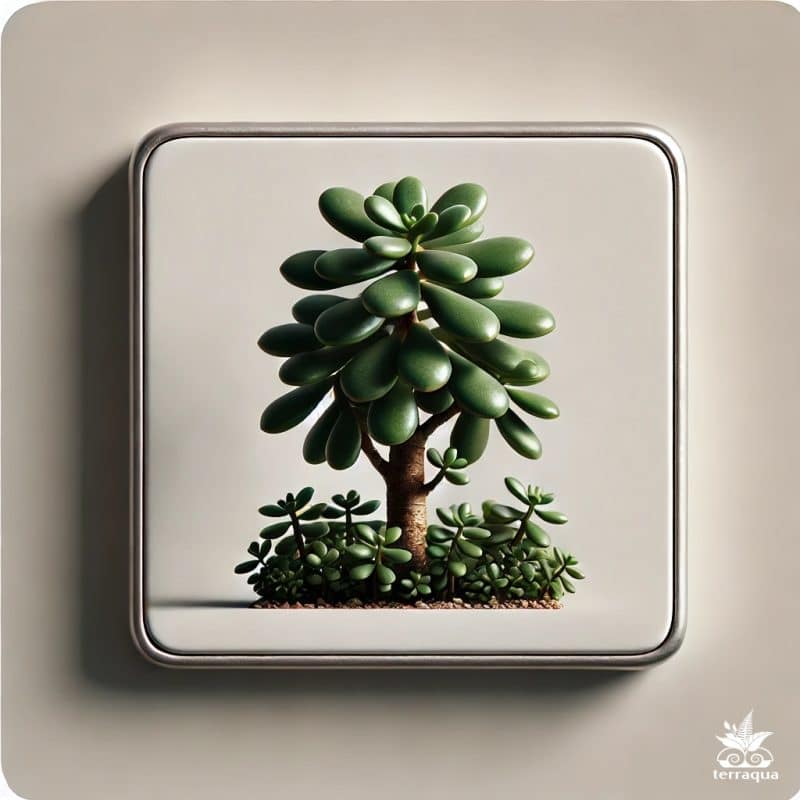 A Realistic Square Image Of A Jade Plant, Also Kno