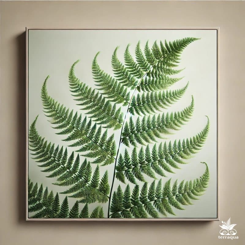A Realistic Square Image Of An Asparagus Fern, Als